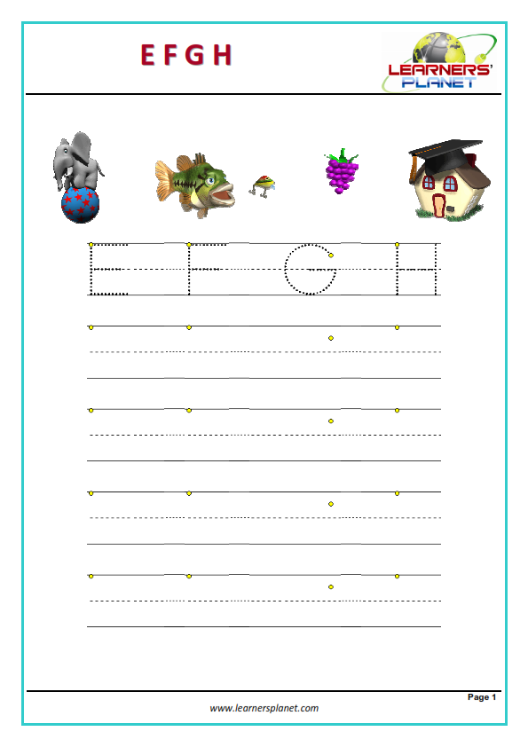 Free printable preschool worksheets tracing letters